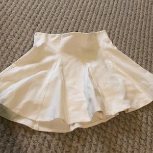 White tennis skirt